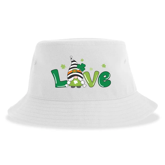 Love Gnome St Patrick's Day Holiday Sustainable Bucket Hat