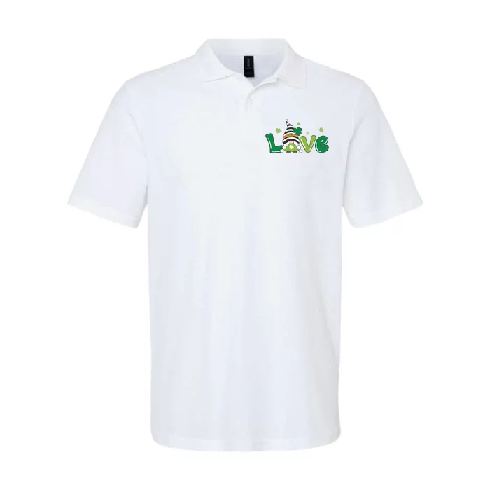 Love Gnome St Patrick's Day Holiday Softstyle Adult Sport Polo