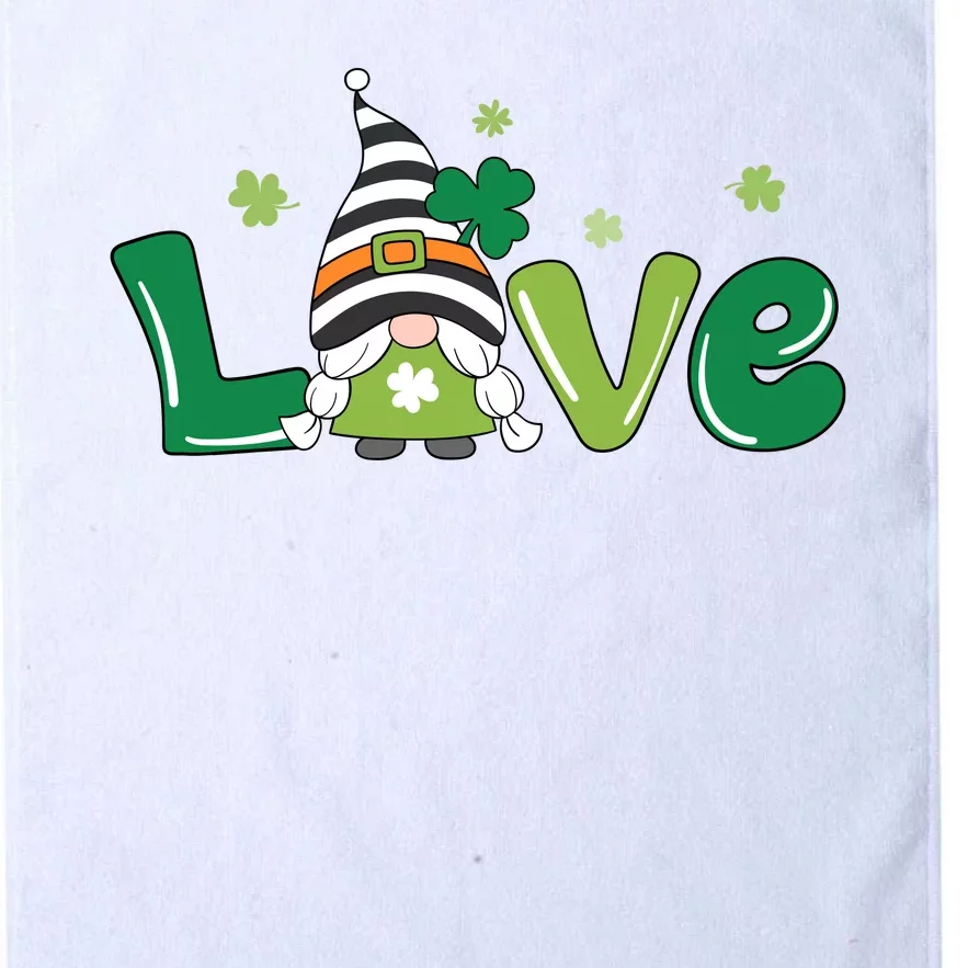 Love Gnome St Patrick's Day Holiday Platinum Collection Golf Towel