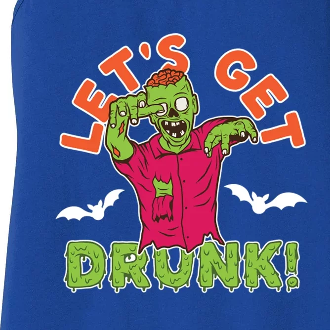 LetS Get Smashed Zombie Halloween Beer Oktoberfest Cute Gift Women's Racerback Tank