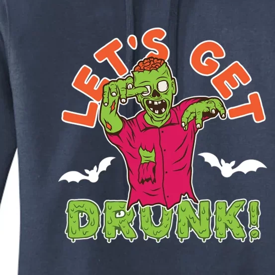 LetS Get Smashed Zombie Halloween Beer Oktoberfest Cute Gift Women's Pullover Hoodie