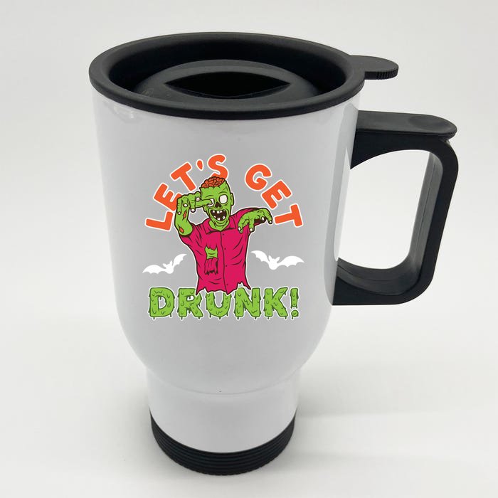 LetS Get Smashed Zombie Halloween Beer Oktoberfest Cute Gift Front & Back Stainless Steel Travel Mug