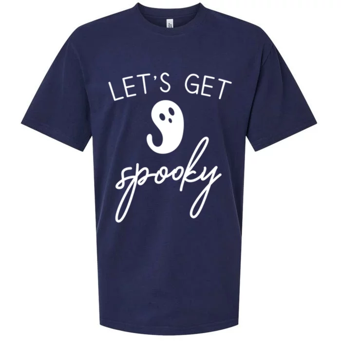 Lets Get Spooky Cute Halloween Gift Sueded Cloud Jersey T-Shirt