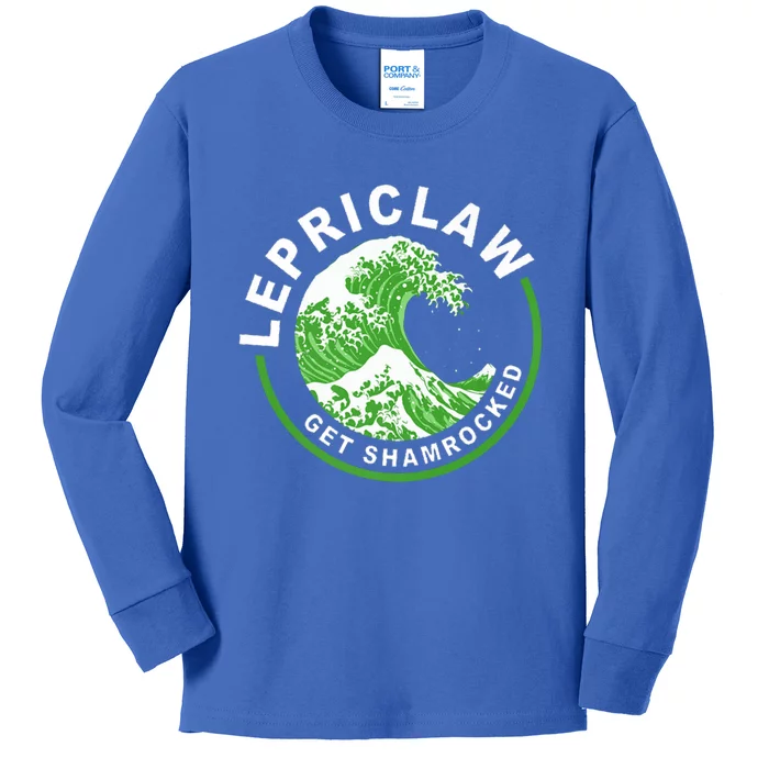 Lepriclaw Get Shamrocked Ing St Patrick's Day Gift Kids Long Sleeve Shirt