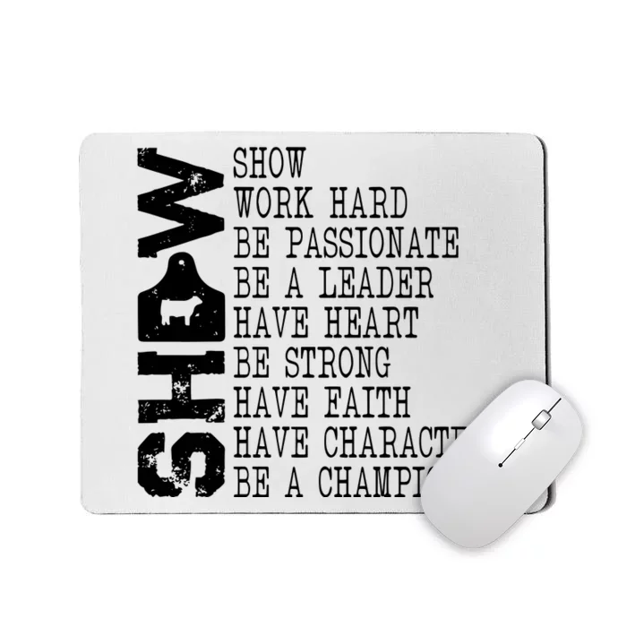 Lamb Goat Steer Dairy Cow Horse Mousepad