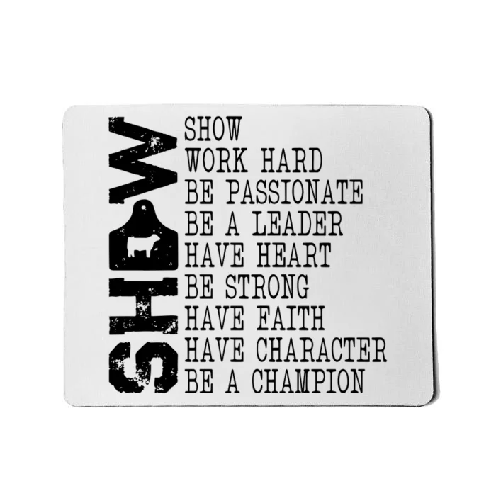 Lamb Goat Steer Dairy Cow Horse Mousepad