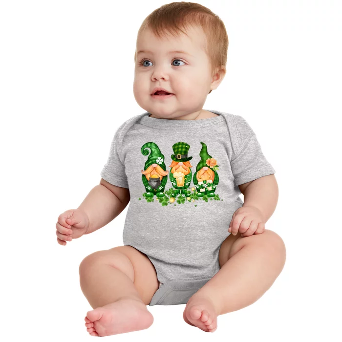 Lucky Gnome St Patrick's Day Festive Baby Bodysuit