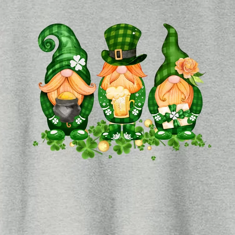 Lucky Gnome St Patrick's Day Festive Women's Crop Top Tee