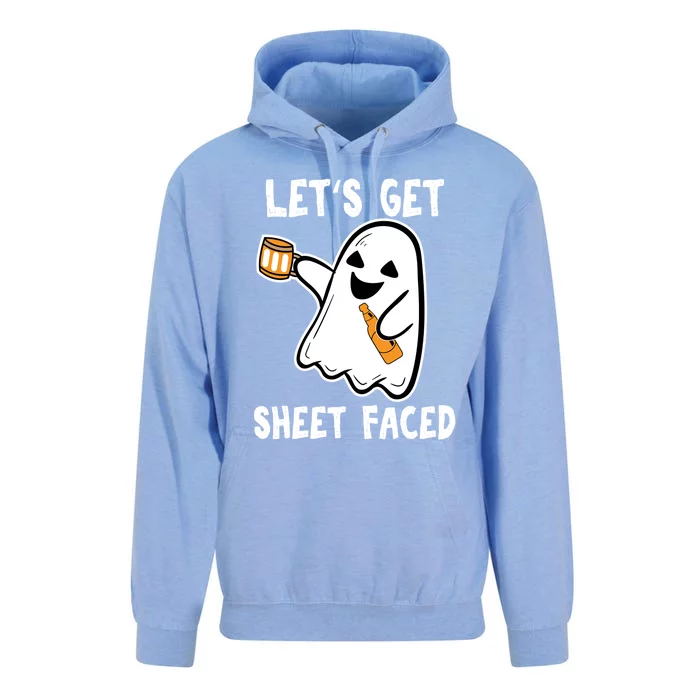 Lets Get Sheet Faced Boos Beer Ing Boo Ghost Halloween Cute Gift Unisex Surf Hoodie