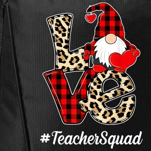 Love Gnome Teacher Squad Happy Valentine Day City Backpack