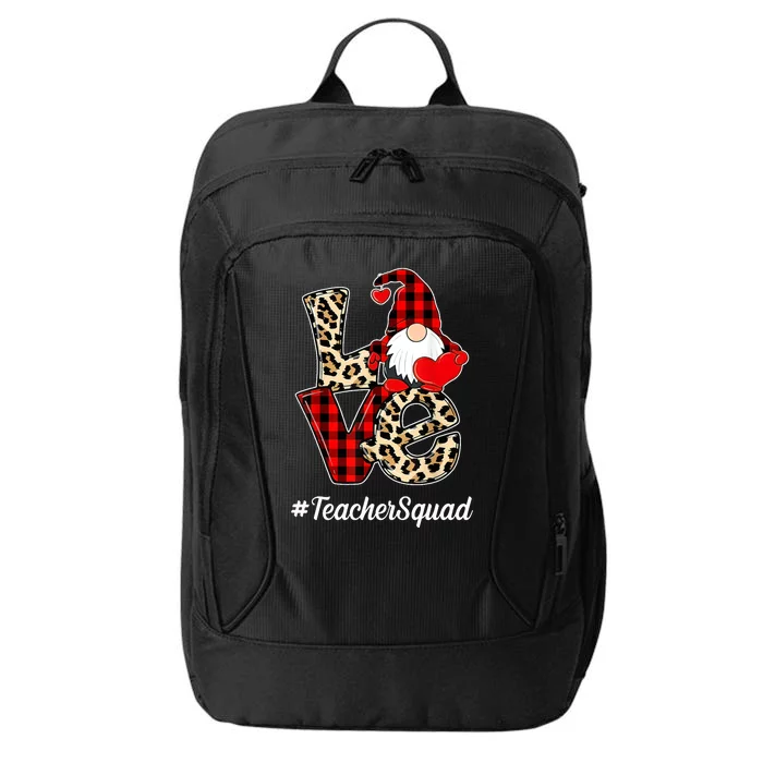 Love Gnome Teacher Squad Happy Valentine Day City Backpack