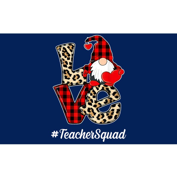 Love Gnome Teacher Squad Happy Valentine Day Bumper Sticker