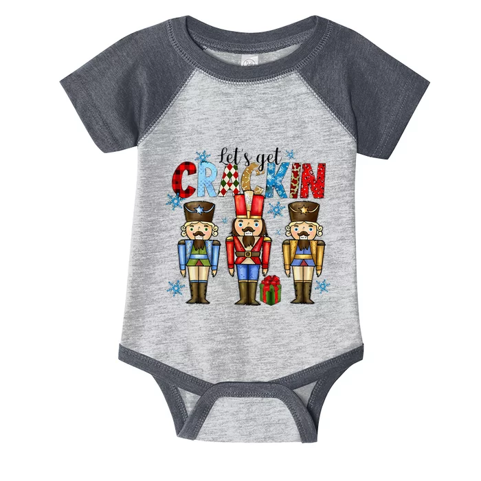 Let's Get This Party Crackin Nutcracker Christmas Pajamas Infant Baby Jersey Bodysuit