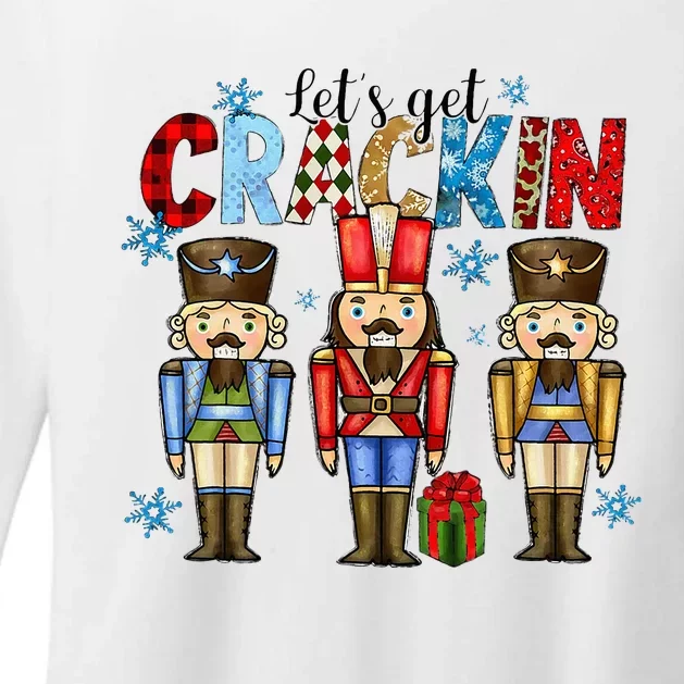 Let's Get This Party Crackin Nutcracker Christmas Pajamas Womens CVC Long Sleeve Shirt