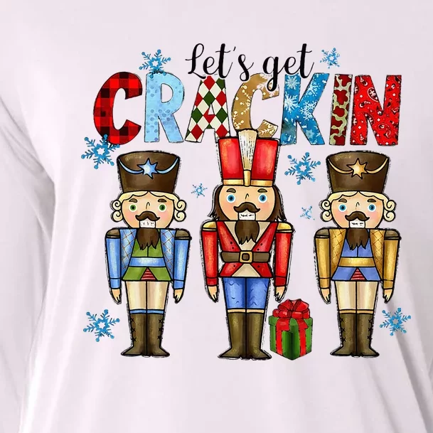 Let's Get This Party Crackin Nutcracker Christmas Pajamas Cooling Performance Long Sleeve Crew