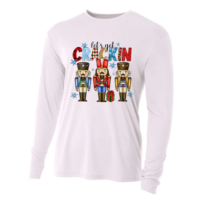 Let's Get This Party Crackin Nutcracker Christmas Pajamas Cooling Performance Long Sleeve Crew