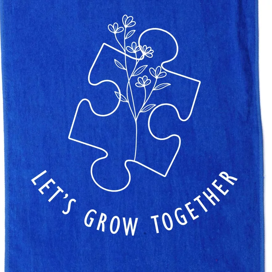 Let's Grow Together Autism Awareness Platinum Collection Golf Towel