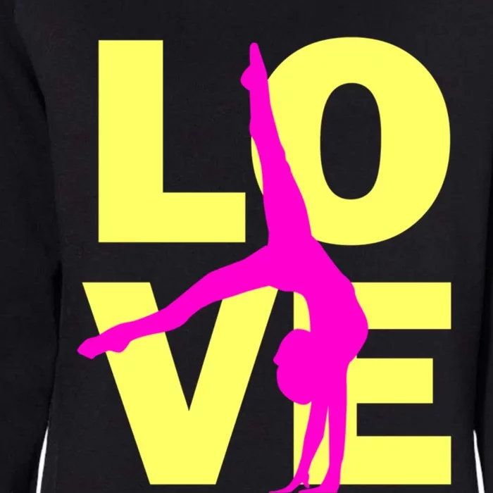 Love Gymnastics Teen Gift Womens California Wash Sweatshirt