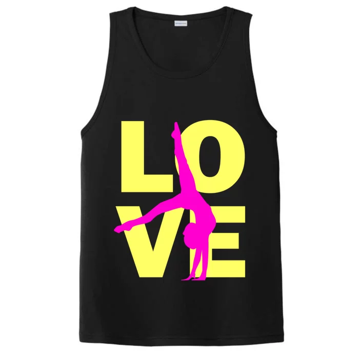 Love Gymnastics Teen Gift Performance Tank