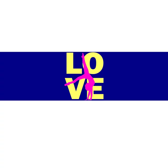 Love Gymnastics Teen Gift Bumper Sticker