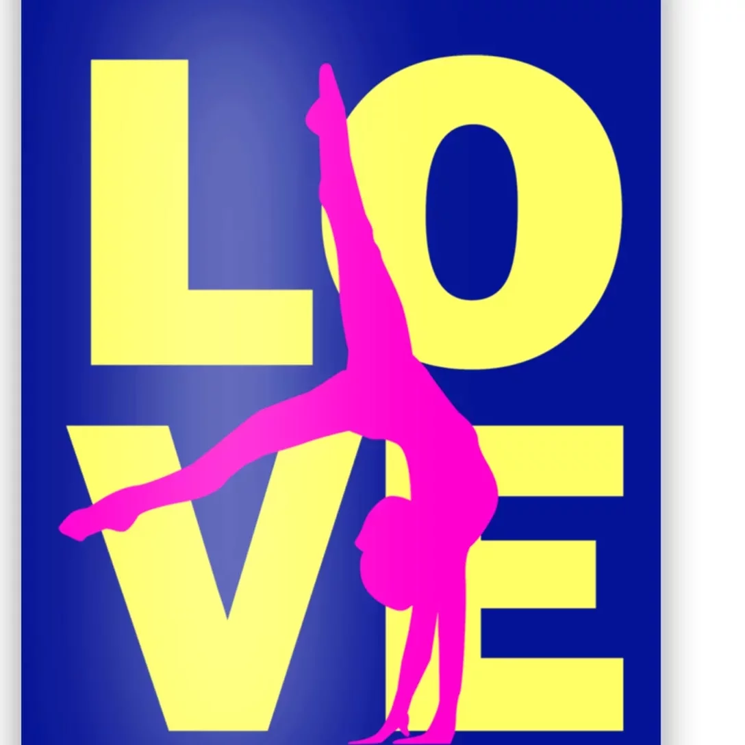 Love Gymnastics Teen Gift Poster