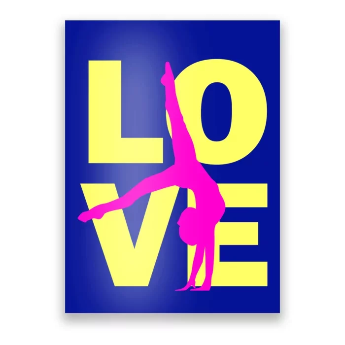 Love Gymnastics Teen Gift Poster