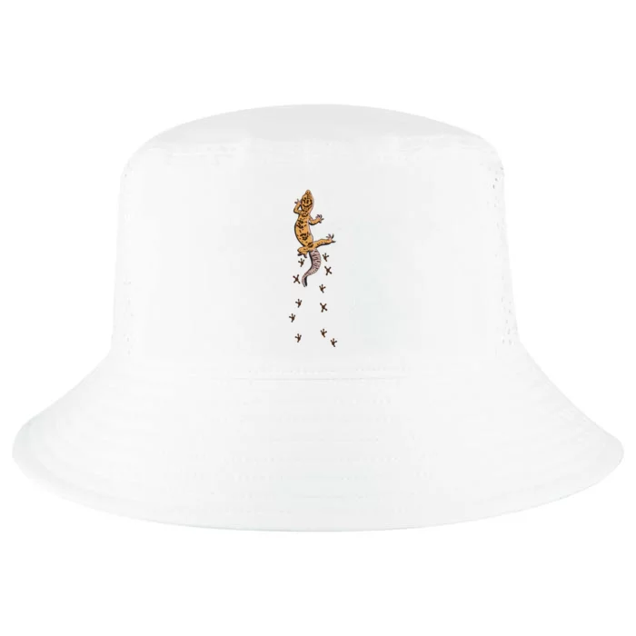 Leopard Gecko Tracks Lizard Lover Gift Meaningful Gift Cool Comfort Performance Bucket Hat