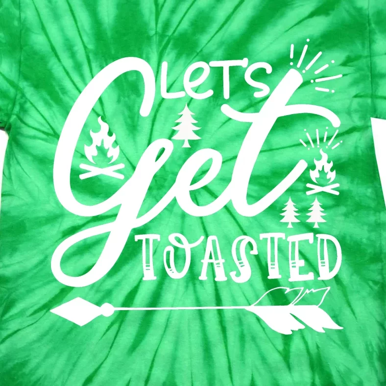 Let's Get Toasted Funny Camping Tie-Dye T-Shirt