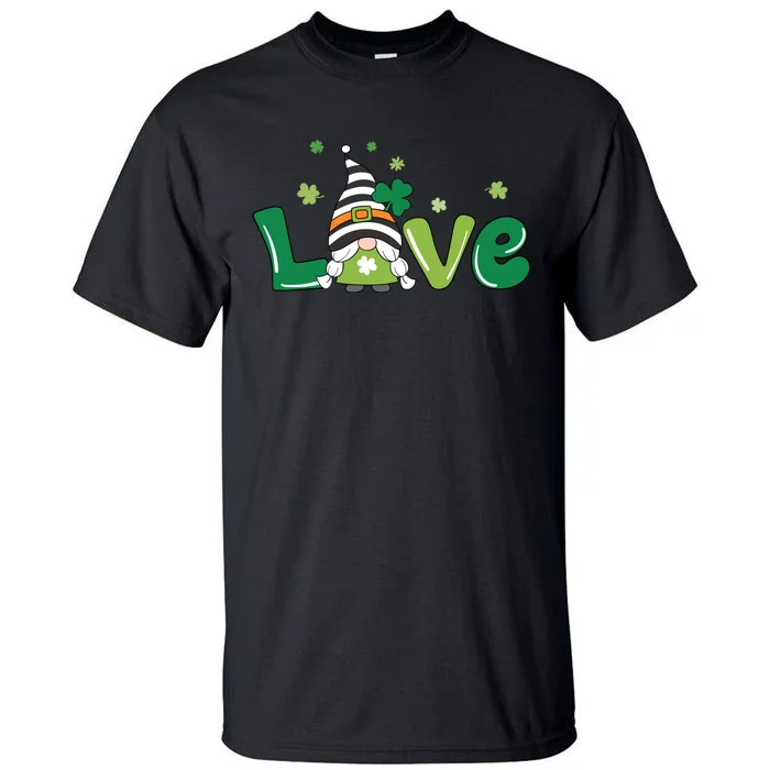 Love Gnome Teacher Squad St. Patrick's Day Tall T-Shirt