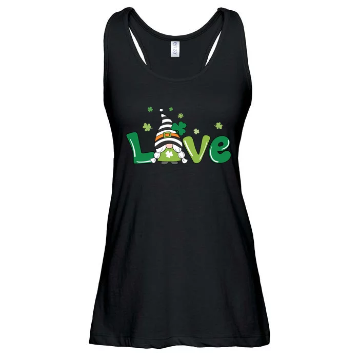 Love Gnome Teacher Squad St. Patrick's Day Ladies Essential Flowy Tank