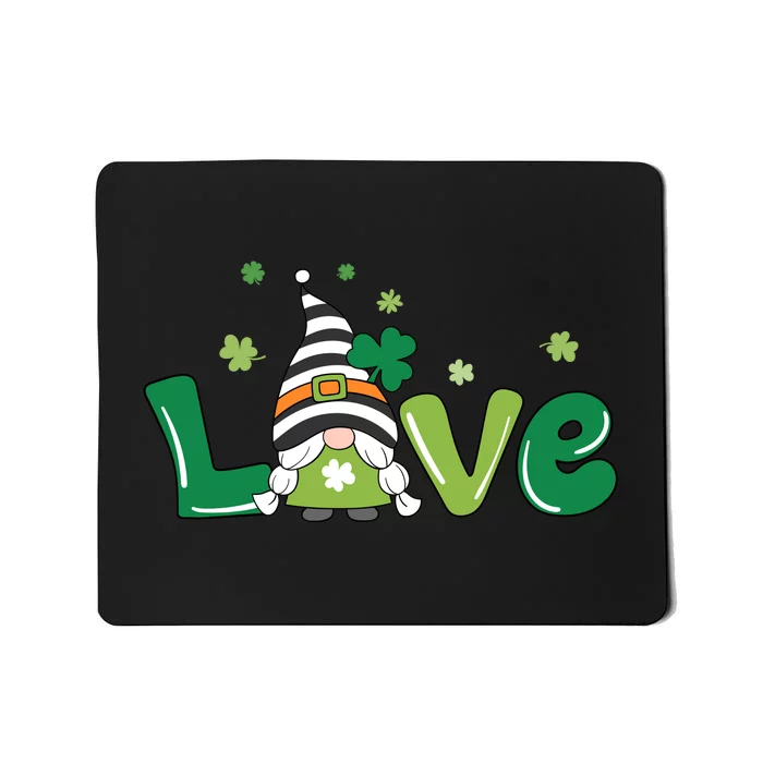 Love Gnome Teacher Squad St. Patrick's Day Mousepad