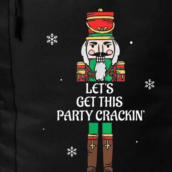 Lets Get This Party Crackin Nutcracker Xmas Holiday Daily Commute Backpack