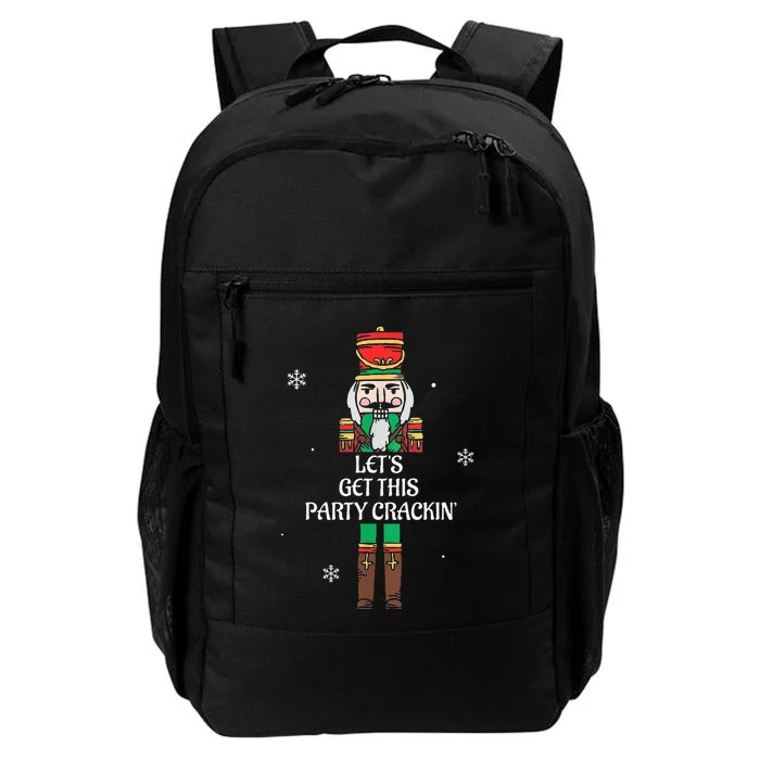 Lets Get This Party Crackin Nutcracker Xmas Holiday Daily Commute Backpack