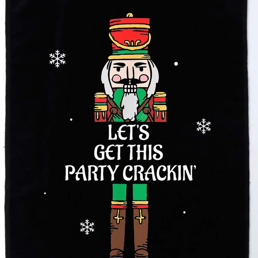 Lets Get This Party Crackin Nutcracker Xmas Holiday Platinum Collection Golf Towel