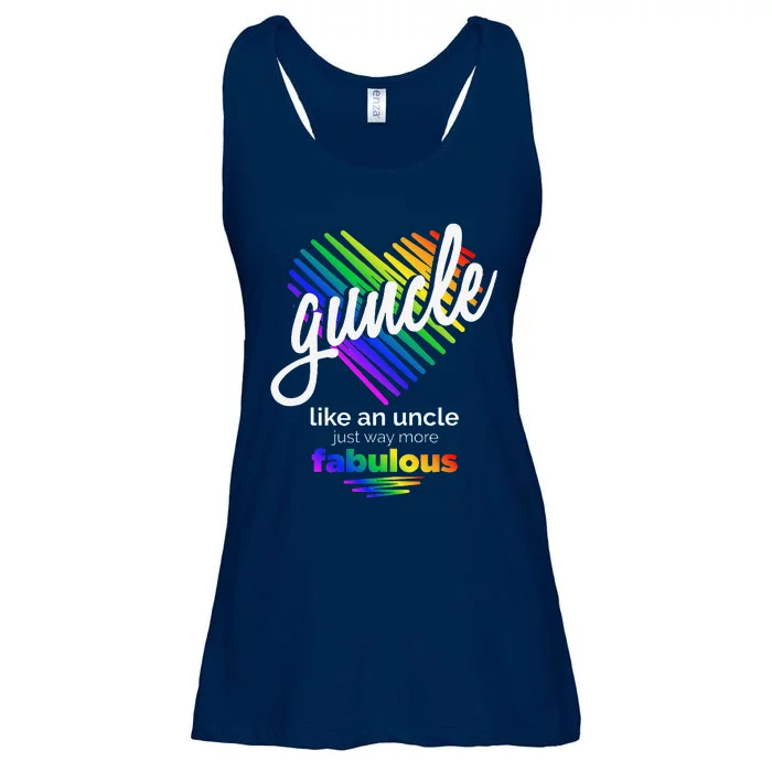 Lgbt Gay Uncle Guncle; Funny Uncle Ladies Essential Flowy Tank