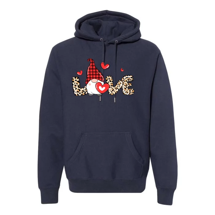 Love Gnome Valentines Day Premium Hoodie