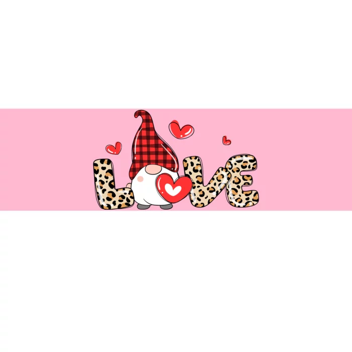 Love Gnome Valentines Day Bumper Sticker