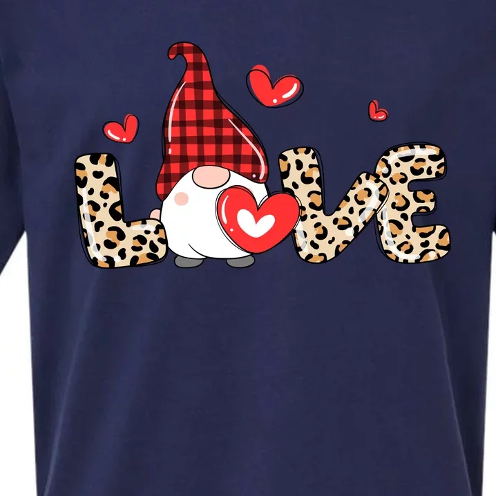 Love Gnome Valentines Day Sueded Cloud Jersey T-Shirt