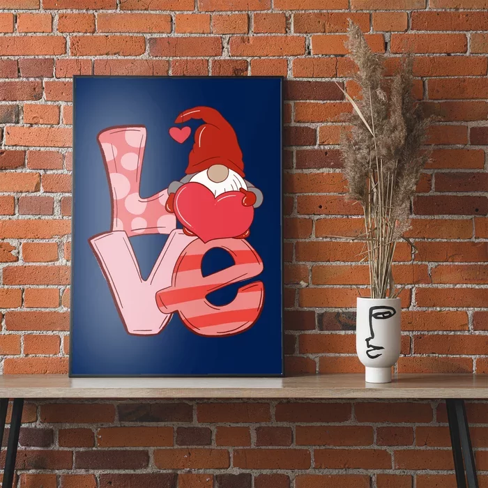 Love Gnome Valentines Day Cute Gift Poster