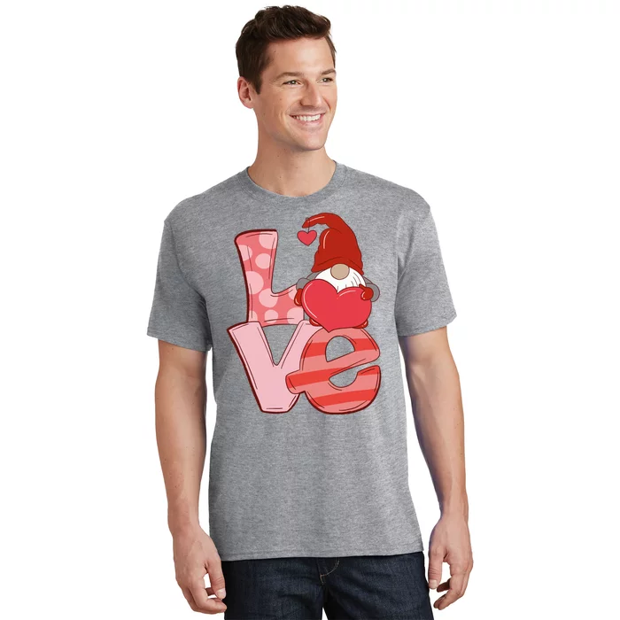 Love Gnome Valentines Day Cute Gift T-Shirt