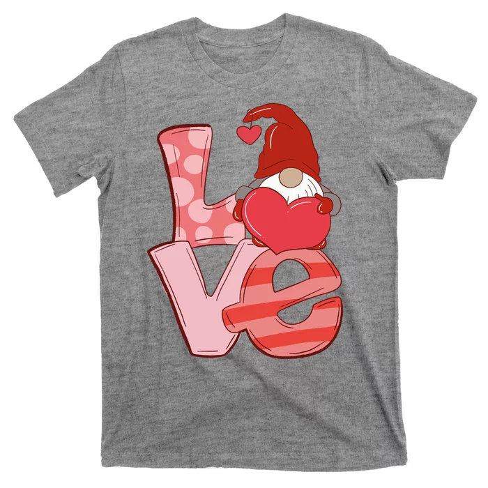 Love Gnome Valentines Day Cute Gift T-Shirt