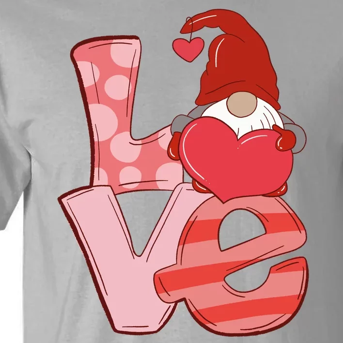 Love Gnome Valentines Day Cute Gift Tall T-Shirt