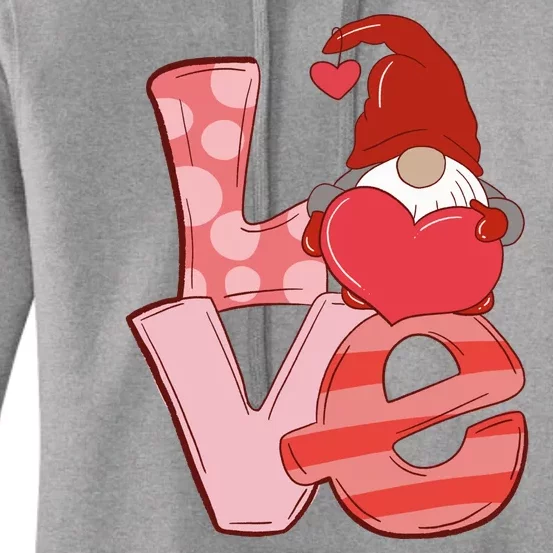 Love Gnome Valentines Day Cute Gift Women's Pullover Hoodie