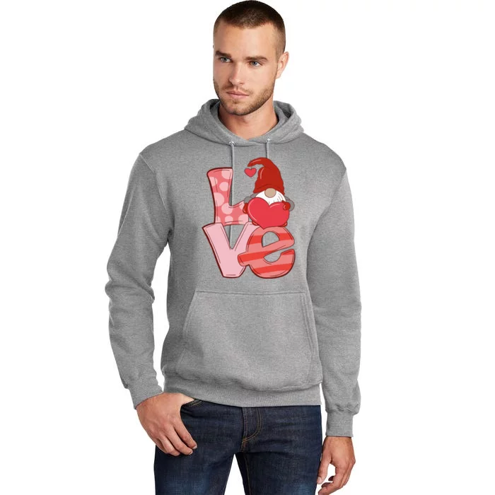 Love Gnome Valentines Day Cute Gift Tall Hoodie