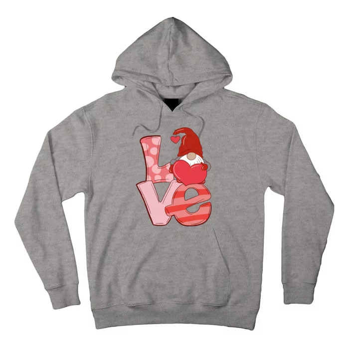 Love Gnome Valentines Day Cute Gift Tall Hoodie