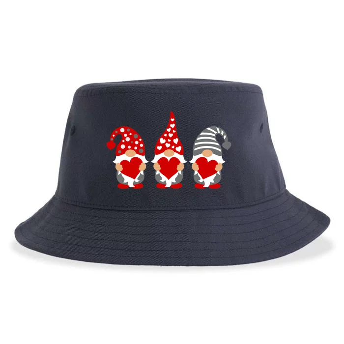 Love Gnome Valentines Day Love Valentines Gnomes Hearts Sustainable Bucket Hat