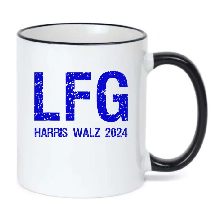 LetS Go! Vote Harris Walz 2024 Election Black Color Changing Mug