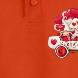 Love Gnome Valentines Day Heart Dry Zone Grid Performance Polo