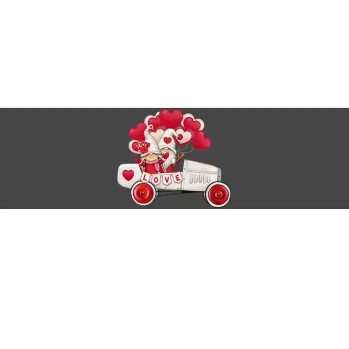 Love Gnome Valentines Day Heart Bumper Sticker