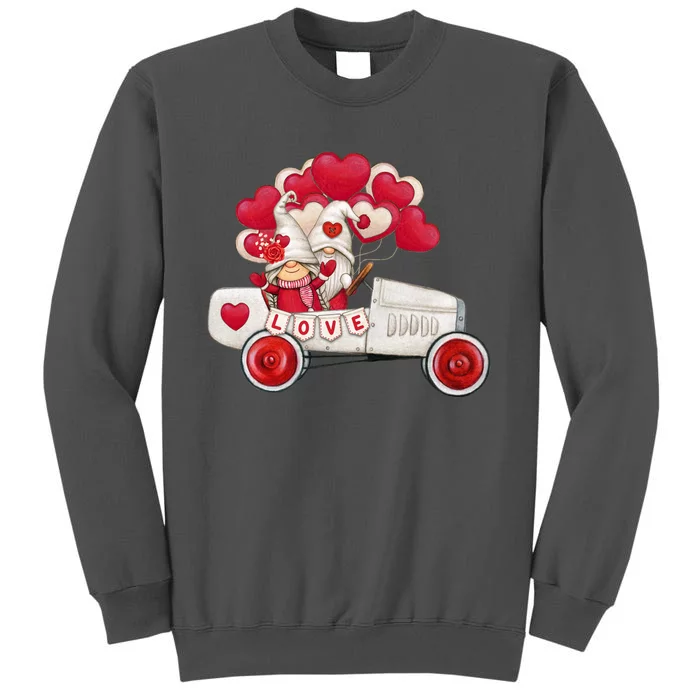 Love Gnome Valentines Day Heart Tall Sweatshirt